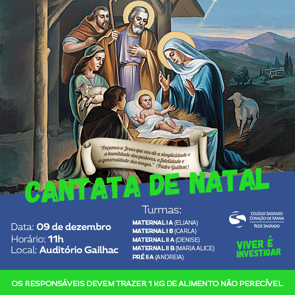 Cantata De Natal Da Educação Infantil Cantata De Natal Da Educação Infantil