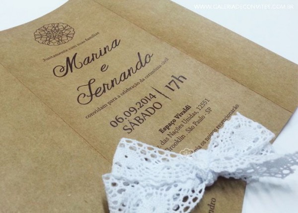 Data E Hora!!!!!!! Convite Casamento Papel Kraft Convite Para Data E Hora!!!!!!! Convite Casamento Papel Kraft Convite Para