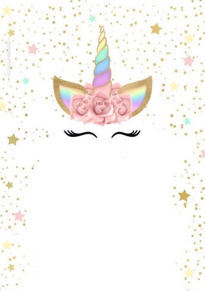 Convite Unicornio Gratis Convite Unicornio Gratis