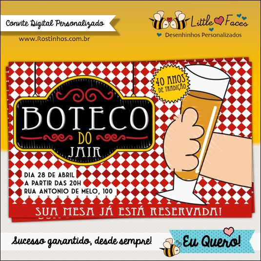 Convite Festa Boteco Convite Festa Boteco