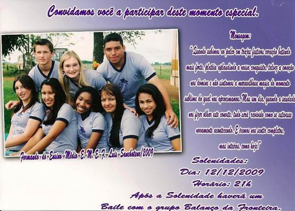 Convites De Formatura Do Ensino Médio â Modelos De Convite Convites De Formatura Do Ensino Médio â Modelos De Convite