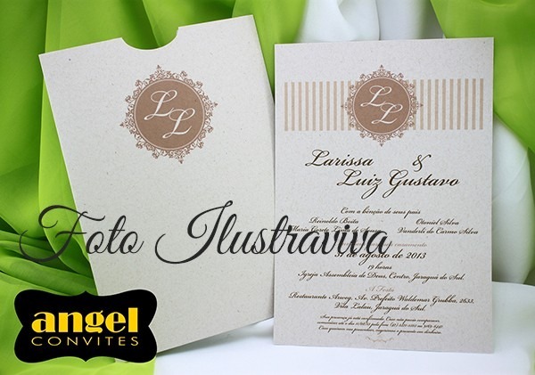 Envelope Luva 15x21 P  Convites Casamento