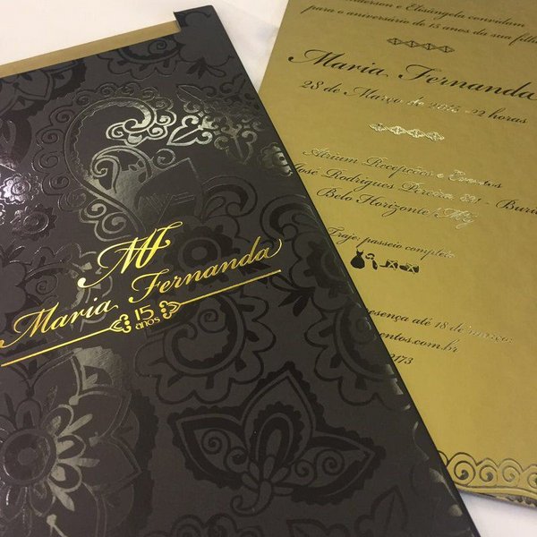 Convite 15 Anos RÃgido Capa Dura Convite 15 Anos RÃgido Capa Dura