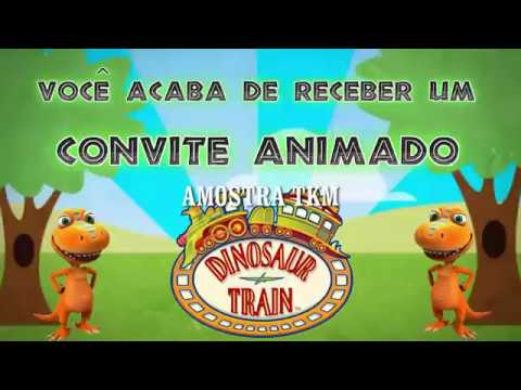 Convite Dino Trem Tkm Convites Animados Convite Dino Trem Tkm Convites Animados