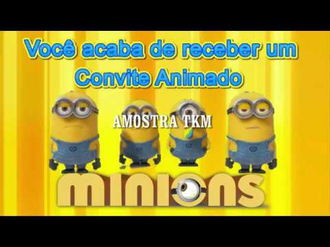 Convite Minions Tkm Convites Animados Convite Minions Tkm Convites Animados