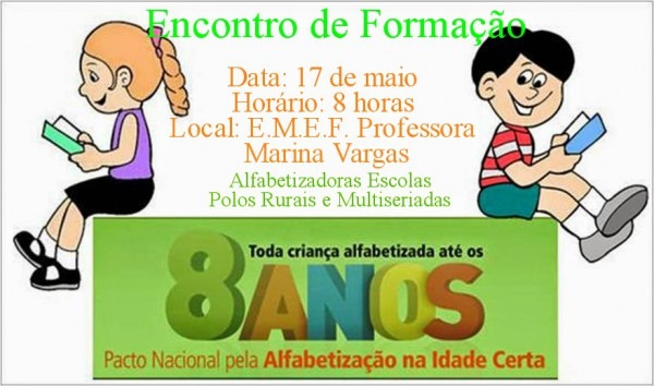 Convite Encontro De Formação Pacto Nacional Da Alfabetização Na Convite Encontro De Formação Pacto Nacional Da Alfabetização Na