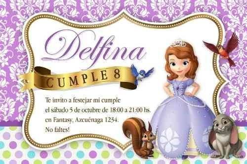 Convite Princesa Sofia â Modelos De Convite