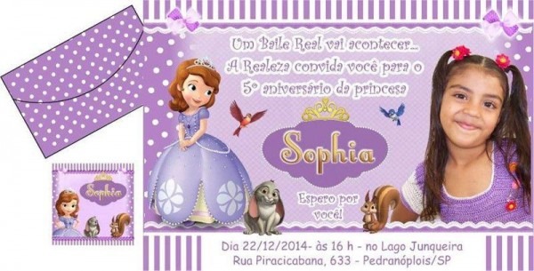 Convite Princesa Sofia â Modelos De Convite Convite Princesa Sofia â Modelos De Convite