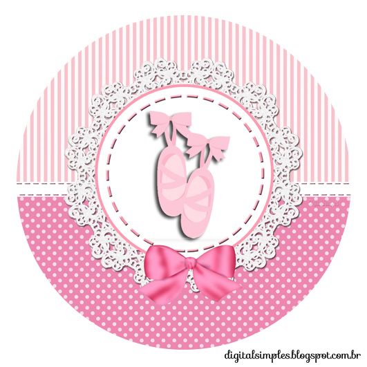 Kit De Personalizados Tema Bailarina Rosa Para Imprimir Kit De Personalizados Tema Bailarina Rosa Para Imprimir