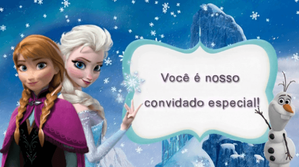 VÃ­deo Convite Animado Frozen