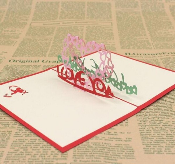 10 Pcs Eu Te Amo Coração Handmade Kirigami Origami 3d Pop Up 10 Pcs Eu Te Amo Coração Handmade Kirigami Origami 3d Pop Up