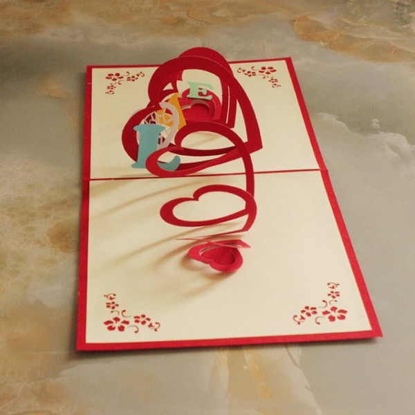 10 Peças Lote) Corte A Laser Convites De Casamento Kirigami 3d 10 Peças Lote) Corte A Laser Convites De Casamento Kirigami 3d