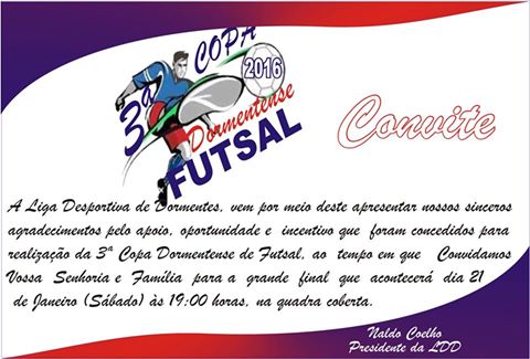 Blog Francisco Dormentes Convite Para A Final Da Terceira Copa Blog Francisco Dormentes Convite Para A Final Da Terceira Copa