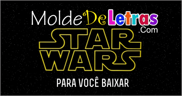 Molde De Letras Star Wars Molde De Letras Star Wars