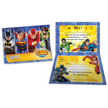 Convite De Festa De Aniversário Liga Da Justiça Convite De Festa De Aniversário Liga Da Justiça