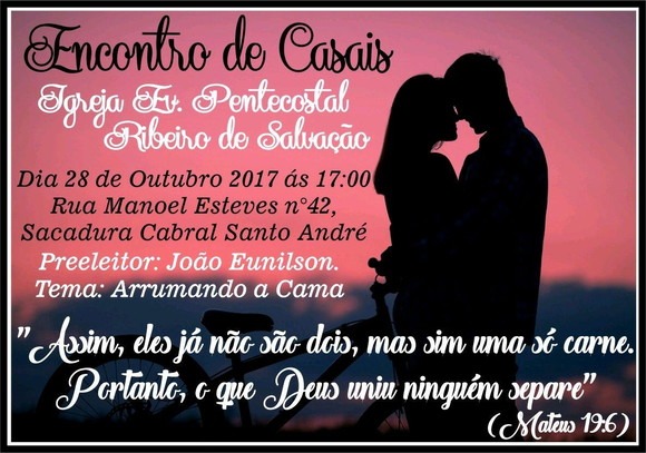 Convite Encontro De Casais