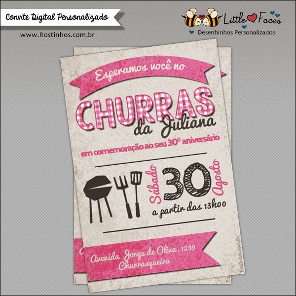 Convite Festa Churrasco Para Imprimir Convite Festa Churrasco Para Imprimir