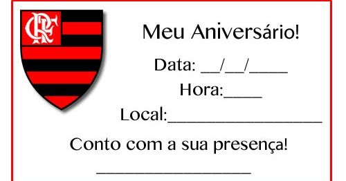 Convites De Aniversário Infantil Do Flamengo Para Imprimir Convites De Aniversário Infantil Do Flamengo Para Imprimir