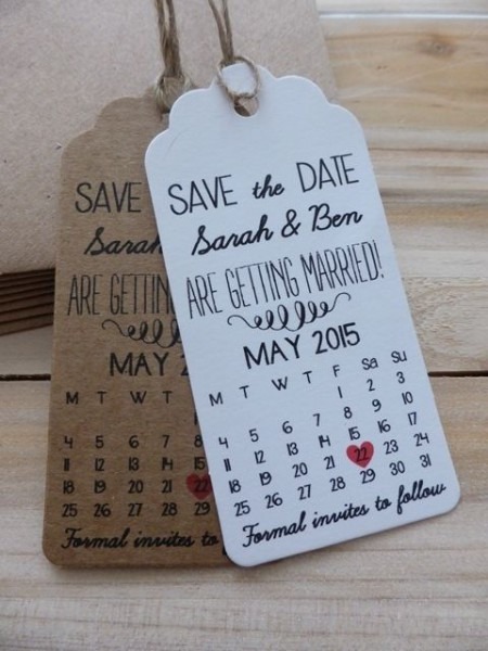 Details About Calendar Save The Date Card Wedding Invitation With