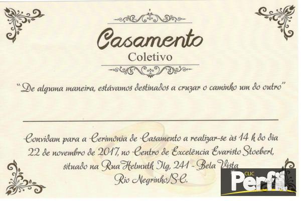 Casamento Coletivo Em Rio Negrinho Casamento Coletivo Em Rio Negrinho