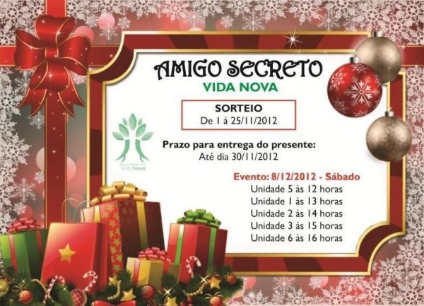Convite Para Amigo Secreto â Modelos De Convite Convite Para Amigo Secreto â Modelos De Convite