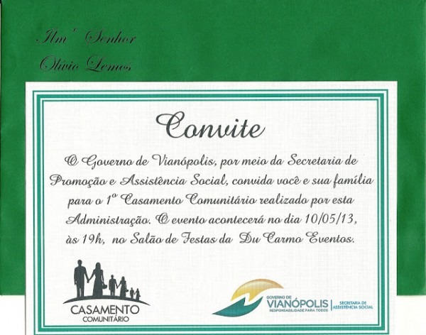 Casamento ComunitÃrio Casamento ComunitÃrio