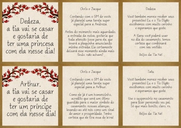 Convite De Padrinhos Diy Diferente!! Convite De Padrinhos Diy Diferente!!