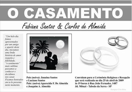 Convite De Casamento Tipo Jornal Convite De Casamento Tipo Jornal