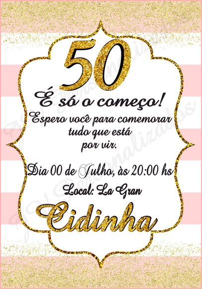 Convite 50 Anos Tacas Convite 50 Anos Tacas