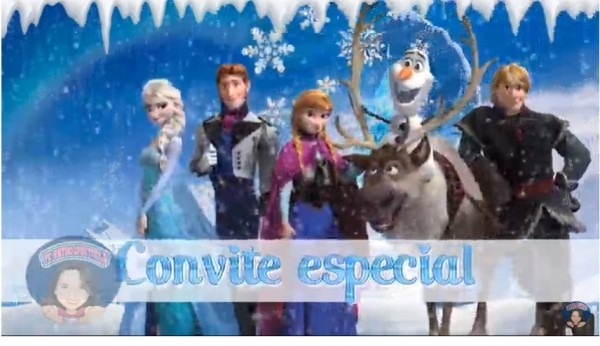 Convite Animado Frozen Em VÃ­deo