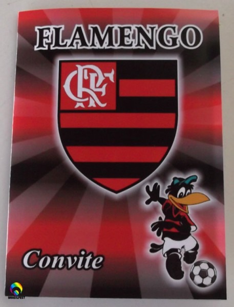 Convite Aniversario Flamengo (10 Convites)