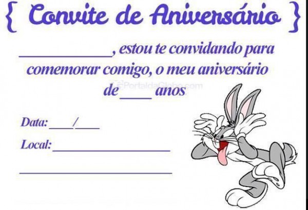 Convite De Aniversário Para Imprimir Convite De Aniversário Para Imprimir