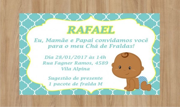 Convite Chá De Fraldas Frete Grátis No Elo7 Convite Chá De Fraldas Frete Grátis No Elo7