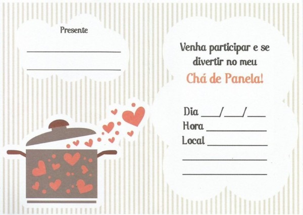 Convite Chá De Panela Convite Chá De Panela