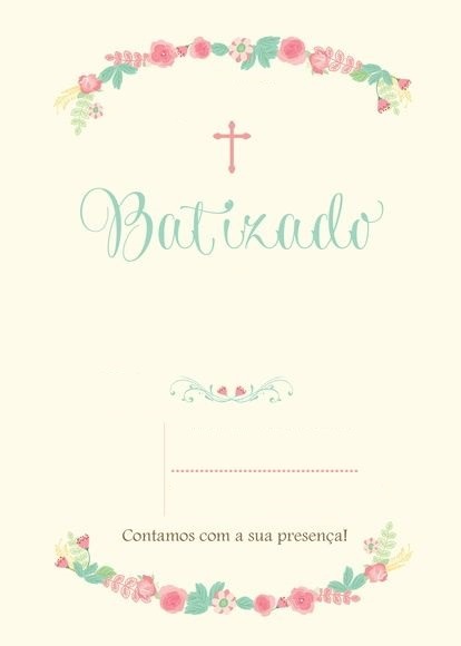 Convites De Batizado Para Imprimir Convites De Batizado Para Imprimir