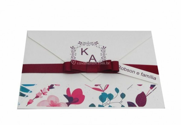 Convite Envelope Floral De Decorplay Conviteria Convite Envelope Floral De Decorplay Conviteria