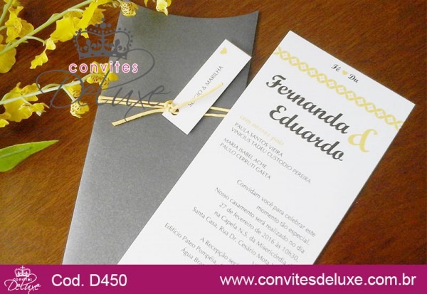 Convite De Casamento Moderno, Criativo E Simples Convite De Casamento Moderno, Criativo E Simples