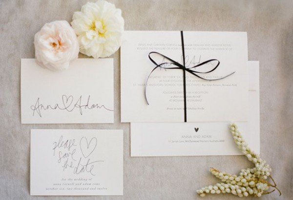 Convite De Casamento Simples E Moderno Convite De Casamento Simples E Moderno