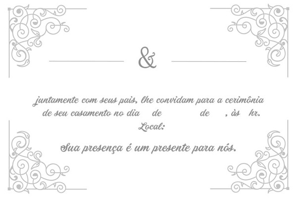 Convite De Casamento Simples E Criativo 30 Modelos Convite De Casamento Simples E Criativo 30 Modelos