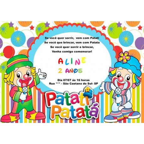 Convite Digital Patati Patatá Convite Digital Patati Patatá