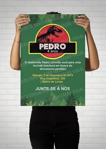 Convite Digital Jurassic Park No Elo7 Convite Digital Jurassic Park No Elo7