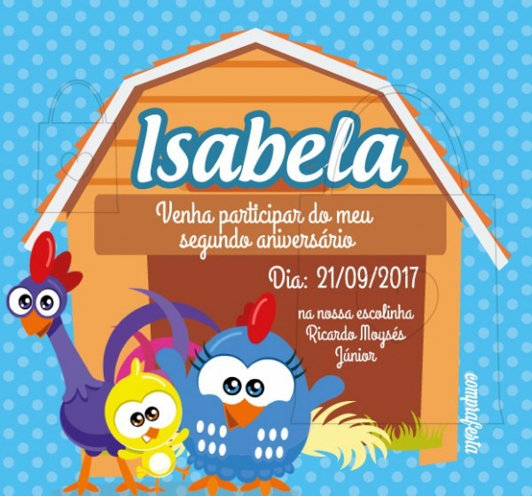 Convite Zap (virtual) Galinha Pintadinha No Elo7 Convite Zap (virtual) Galinha Pintadinha No Elo7