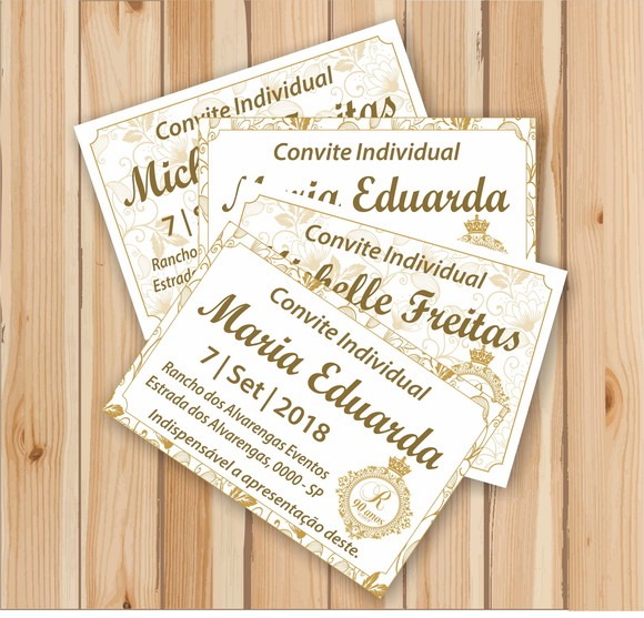 Convite Individual Casamento Tamanho Convite Individual Casamento Tamanho