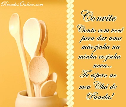 Convites Para Chá De Panela, Mensagens, Imagens E Frases 6 Convites Para Chá De Panela, Mensagens, Imagens E Frases 6