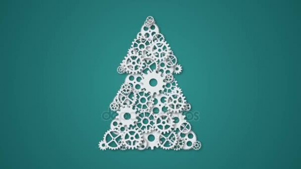 Animação Moderno Conceito árvore De Natal E Mecanismo De Animação Moderno Conceito árvore De Natal E Mecanismo De