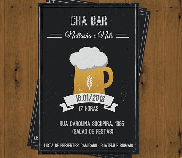 Digital Convite Chá Bar Aniversário! No Elo7 Digital Convite Chá Bar Aniversário! No Elo7