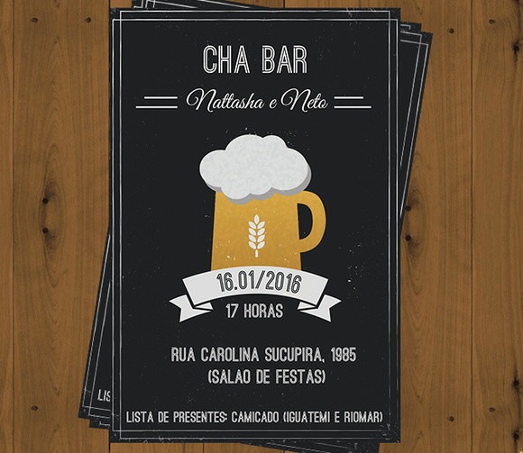 Digital Convite Chá Bar Aniversário! No Elo7 Digital Convite Chá Bar Aniversário! No Elo7