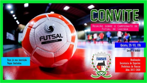Prefeitura Prepara Campeonato De Futsal De Laginha Prefeitura Prepara Campeonato De Futsal De Laginha