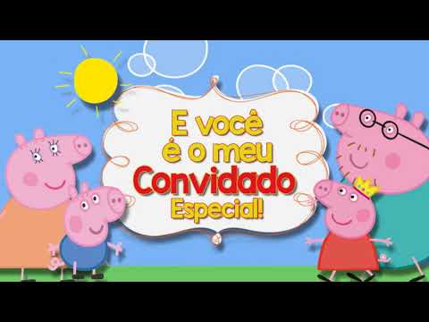 Convite Animado Peppa Princesa Convite Animado Peppa Princesa