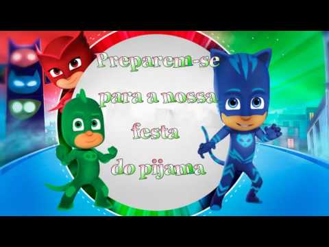Convite Virtual Pj Mask Convite Virtual Pj Mask
